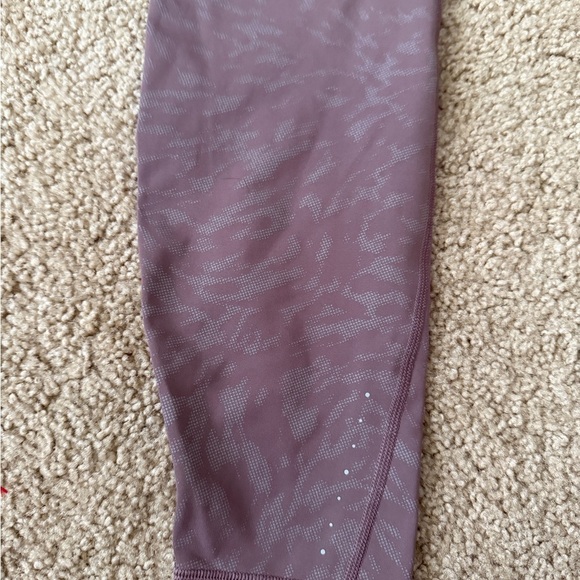 Athleta Mauve Patterned Leggings NWOT - Picture 6 of 7